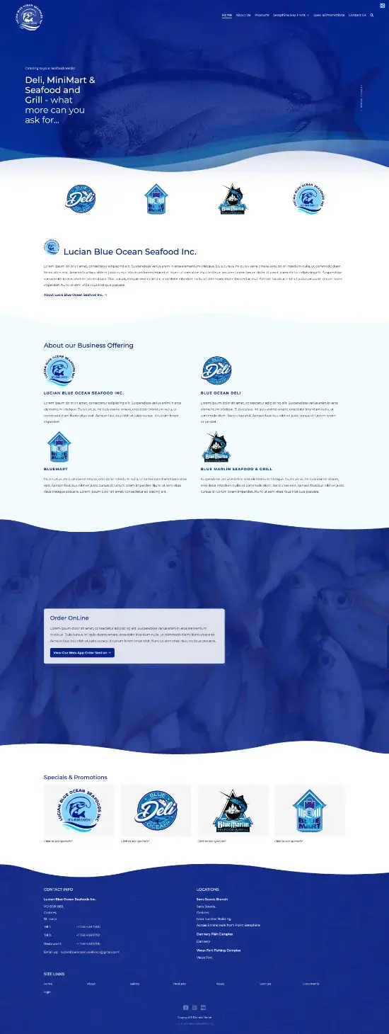 Demo redesign website Invest St Lucia
