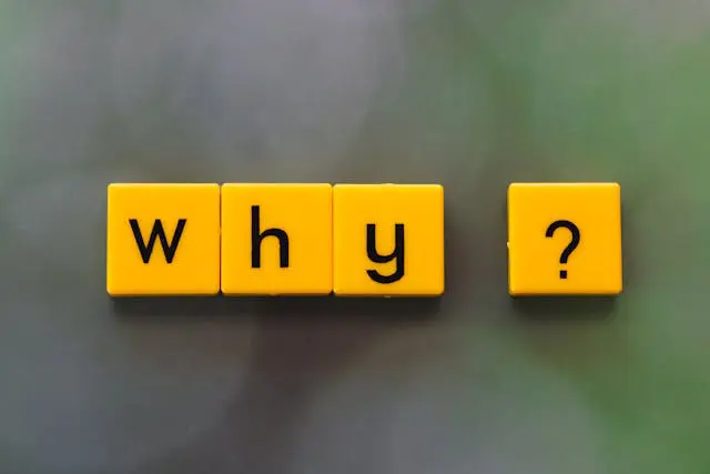 Letter blocks spekking out WHY ?